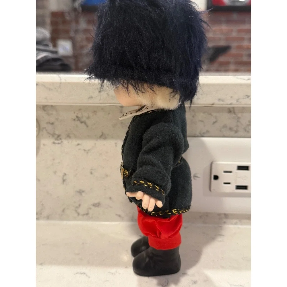 Precious Moments Boy Doll Royal Guard Uniform Black Fur‎ Hat Red Pants